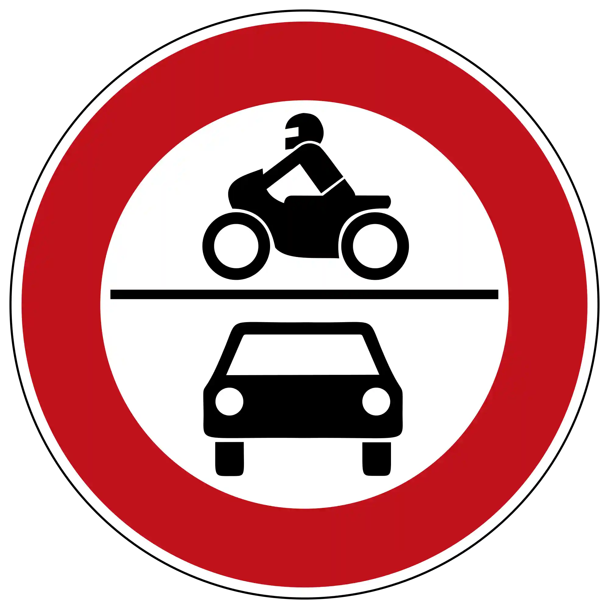 Verkehrssituation oder Verkehrszeichen