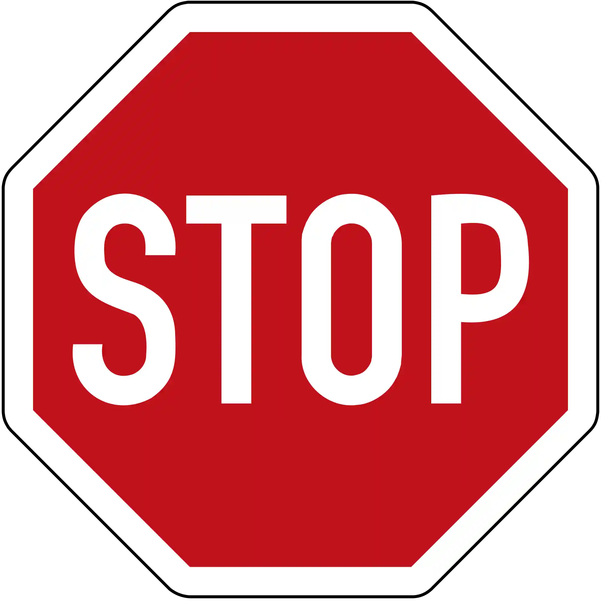 Verkehrssituation oder Verkehrszeichen