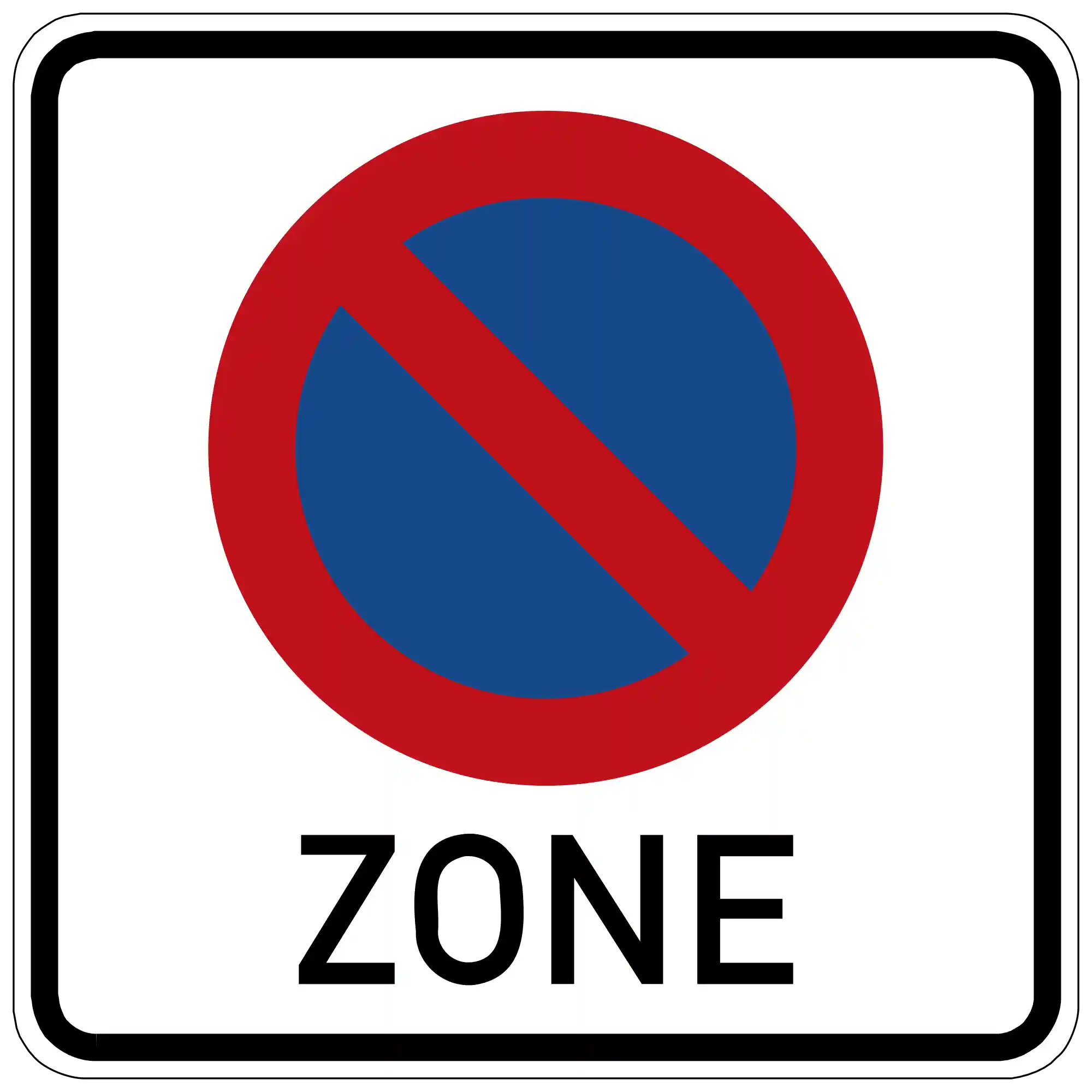 Verkehrssituation oder Verkehrszeichen